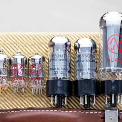 1959 Fender Tremolux Tweed Vintage Tube Amp 5G9 Circuit w/ Jensen P12P Alnico, Serviced image 20