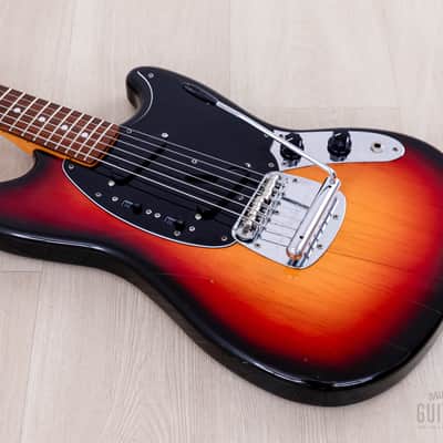 1997 Fender Mustang MG69-65 Sunburst '70s-Spec Non-Catalog Finish, Japan CIJ image 9