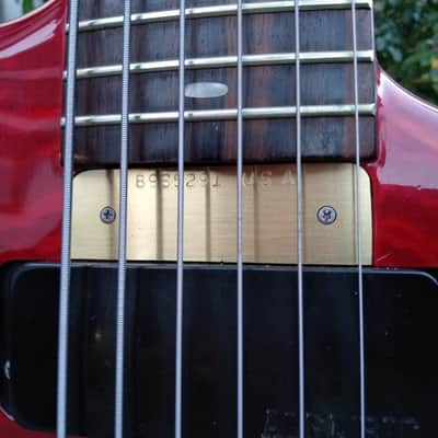 Alembic Spoiler 6-String Bass 1989 rot image 5