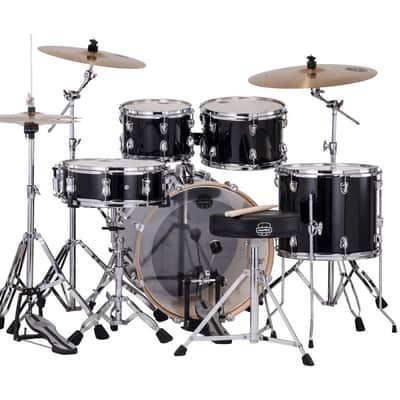 Mapex Venus 5-Piece Fusion Drum Set - Black Galaxy Sparkle (VE5045FTCVH) image 4