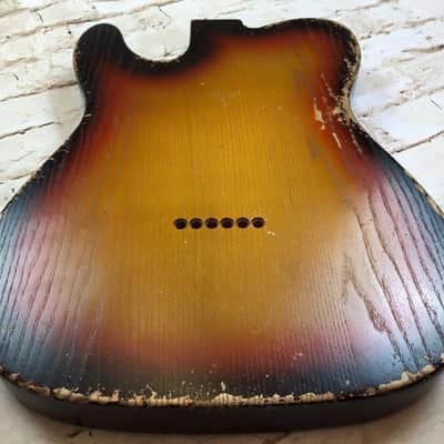 Custom Shop Guitar Relic Aged Nitro Sunburst Body - to fit Telecaster MADE TO ORDER image 8