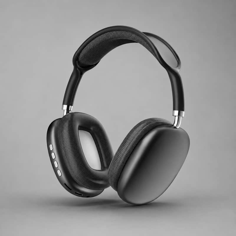 P9 Plus Max Wireless Bluetooth 5.4 ANC Headphones – Foldable HiFi Stereo Deep Bass Over-Ear Gaming Headset for Phone, PC, Laptop & Tablet image 1