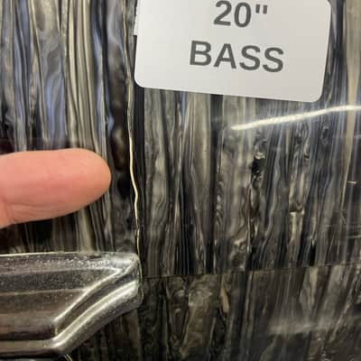 Vintage 1968 Rogers Londoner 4 Piece Drum Shell Pack - 12/13/16/20 - Black Strata Pearl image 18