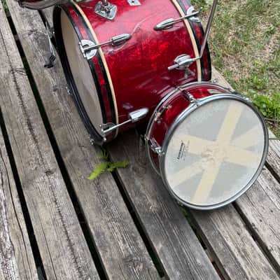 Majestic Semi Pro 1965 - Red Pearl 3-piece w/hardware imagen 2