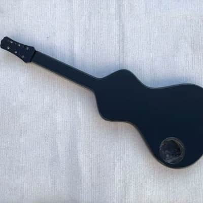 Black Hawaiian Slide Electric Guitar Semi Finished Kit, 22 Frets image 8