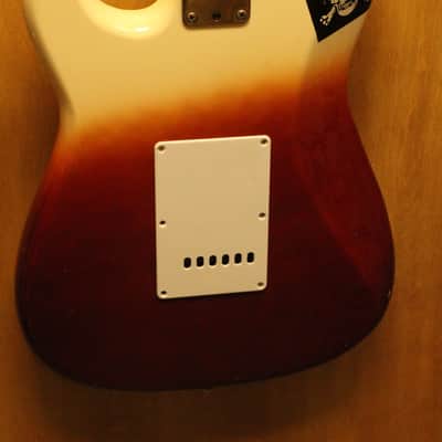 Vintage Lotus Strat Electric Guitar MIJ 70s or 80s Two tone Red / White Japan image 10