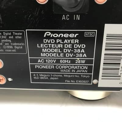 Pioneer Elite DV-38a DVD Player / CD Transport image 7