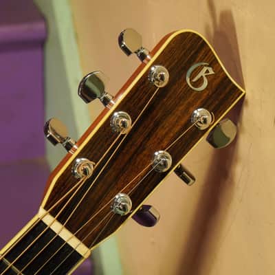 2008 Gallagher G-70M 12-Fret Madagascar Rosewood Dreadnought Guitar (VIDEO! Ready to Go) image 3