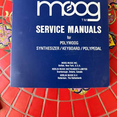Moog PolyMoog Original Service Manual - RARE