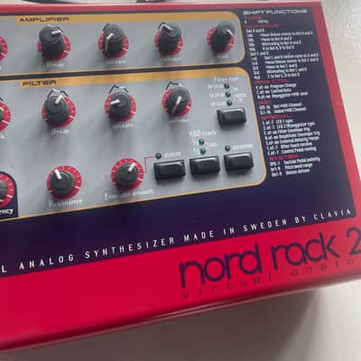 Nord Rack 2 16-Voice Rackmount Virtual Analog Synthesizer 1997 - 2003 - Red image 4