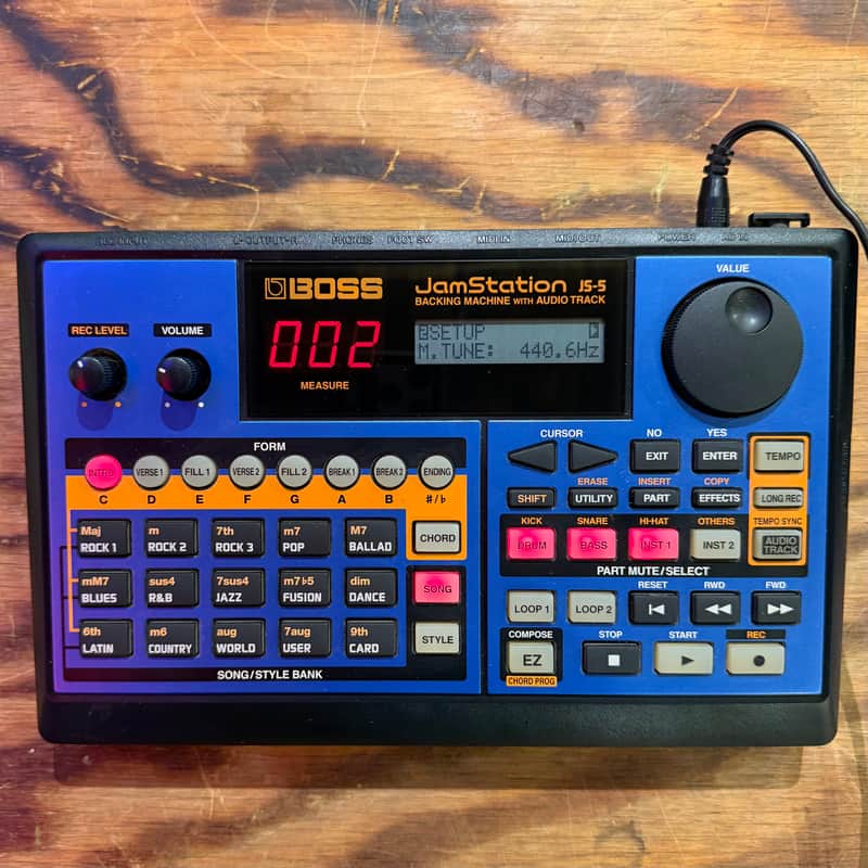 Boss JS-5 Jam Station Multi-Effect Unit 2000 - 2004 - Blue image 1