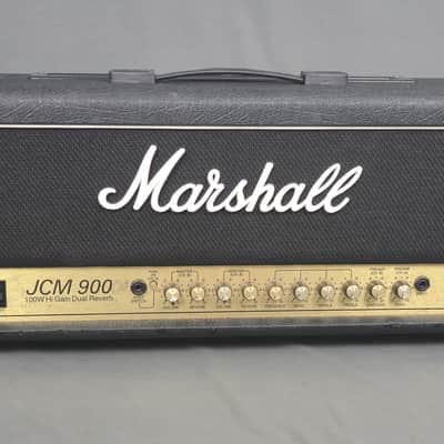 Marshall JCM 900 Model 4100 Hi Gain Dual Reverb 2-Channel 100-Watt Guitar Amp Head Black 1996 image 1