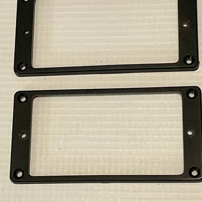 2008-09 USA Charvel San Dimas Guitar Factory Flat Black Humbucker Pickup Mounting Ring Set image 3