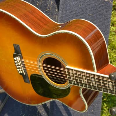 2007 Martin MC12-41 Richie Sambora Sunburst 12-string Madagascar Italian Alpine image 3