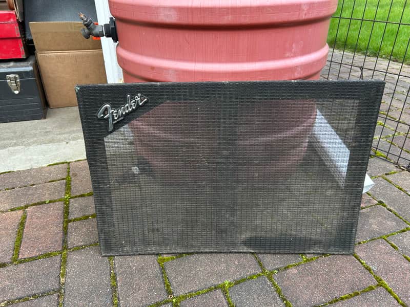 1975 Fender Super Twin grill cloth panel & logo real vintage silverface era image 1