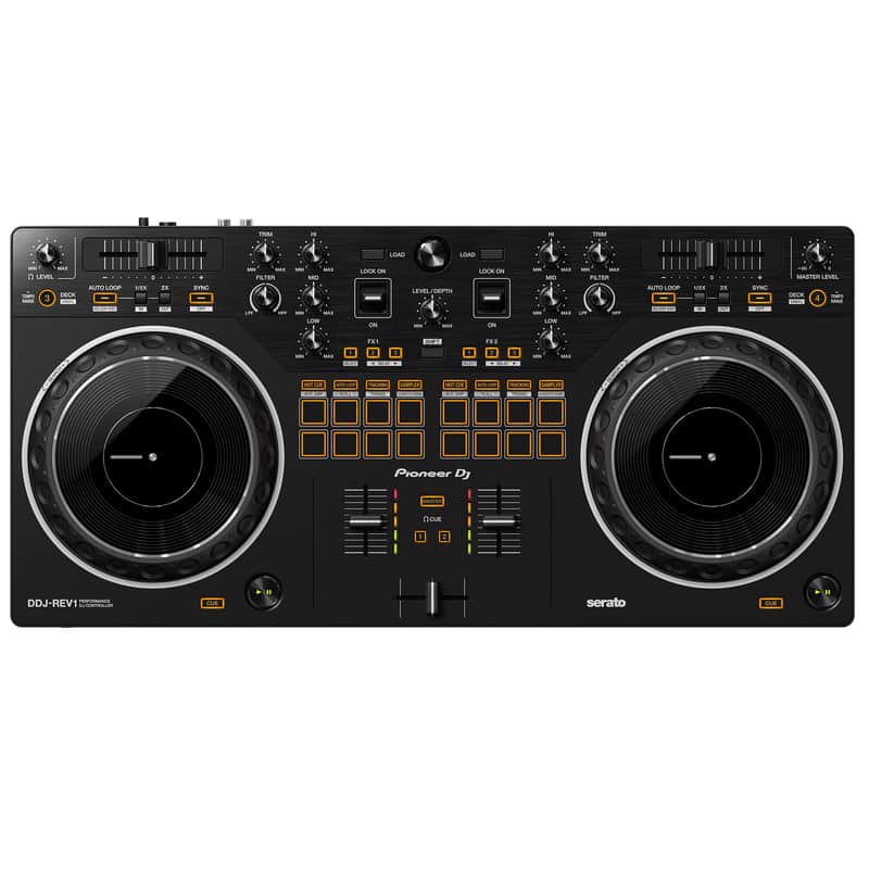 Pioneer DDJ-REV1 Scratch-Style 2-Channel DJ Controller for Serato DJ Lite, Black image 1