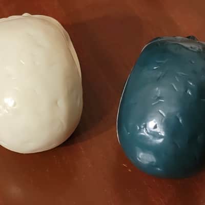 Beadbrain Skull Shakers Percussion Maraca Green White *LOT OF 2* NEW image 5