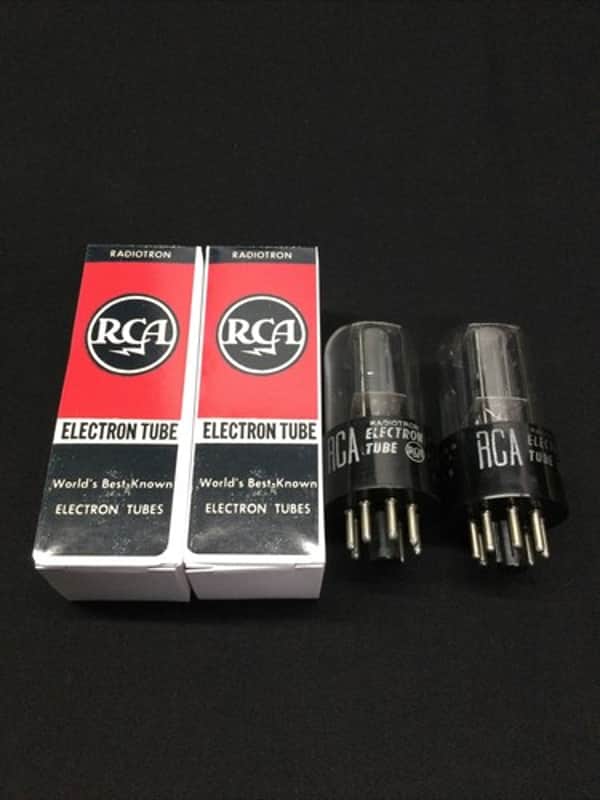 MATCHED PAIR RCA 6SN7GT Support Rods Premium Audio VINTAGE Vacuum Tubes O.8642 image 1