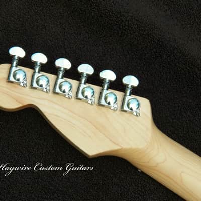 XX-Wide 2" Neck Tobacco Burst Mahogany Stratocaster with Ebony/Maple Neck + 2025+ 3 Matching Humbucking Custom Pickups + 3 Coil Spit Toggles + Kill Switch + Grover 406C Locking Tuners +Leveled, Crowned and Polished Frets with Full Setup! image 7