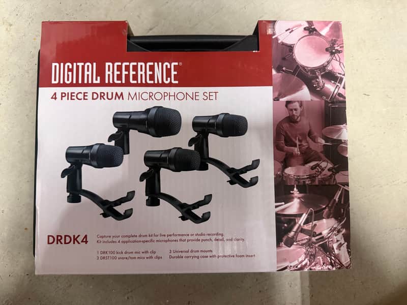 Digital Reference DRDK4 4-Piece Drum Mic Kit 2010s - Black image 1