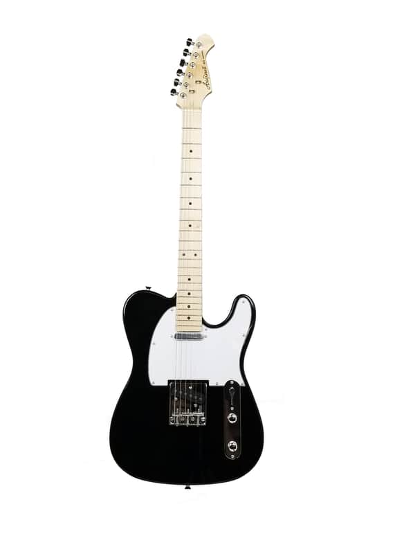 Aria Pro II Electric Guitar Black, Maple Fingerboard image 1