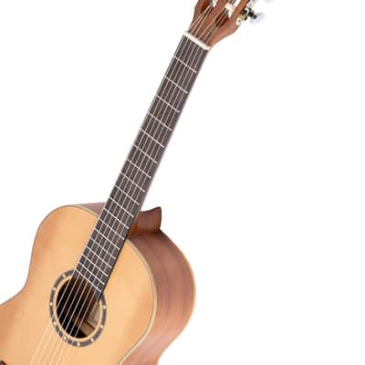 Ortega R122-3/4 Family Series Cedar Top Mahogany Neck 3/4-Size Nylon 6-String Classical Acoustic Guitar w/Gig Bag image 7