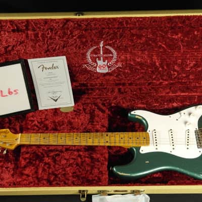 Fender Custom Shop 60th Anniversary 1954 Heavy Relic Stratocaster - Maple Fingerboard - Sherwood Green image 4