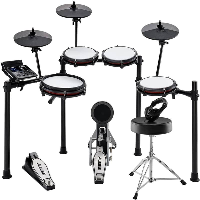 Alesis Nitro Max Electronic Drum Set, 8-Piece, with Alesis Drum Essentials Pack image 1