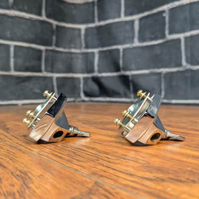 Tama Swingstar Bass Drum Spur Mounts – Vintage 1980s Chrome – Made in Japan – Legendary Grip & Stability image 5