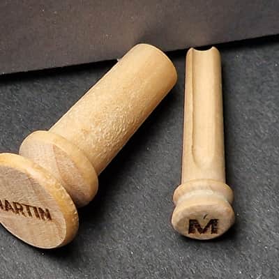 6 CHEVILLES guitare épingle - Bois buis lettres pleines - MARTIN - CUSTOM image 4