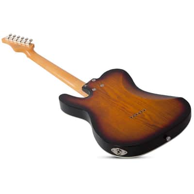 Schecter PT Special Series Telecaster-Style Electric Guitar - 3 Tone Sunburst Pearl image 3