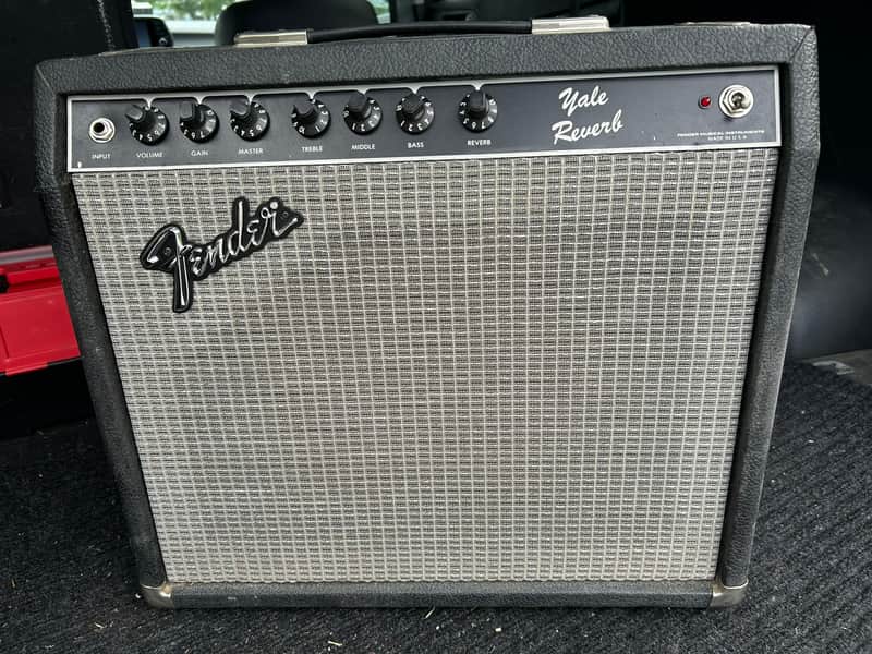 Fender Yale Reverb 50-Watt 1x12" Solid State Guitar Combo 1983 - 1985 - Black image 1