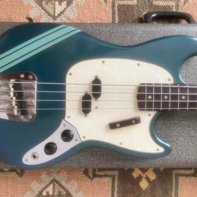 Collector 1968 Fender Mustang Bass Competition Burgundy One Owner image 10