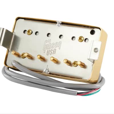 Gibson 498T Hot Alnico Pickup, Treble, Gold image 2