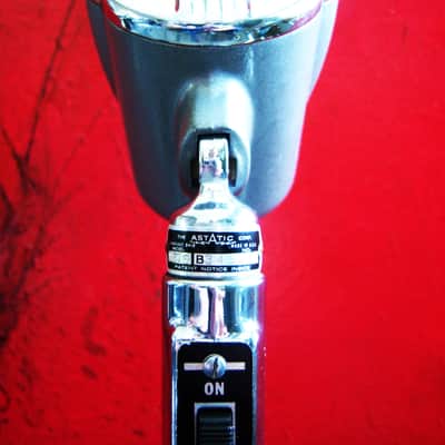 Vintage 1940's Astatic N-80S Crystal microphone High Z w Switchcraft 339A XLR cable adapter 10C 10D image 6