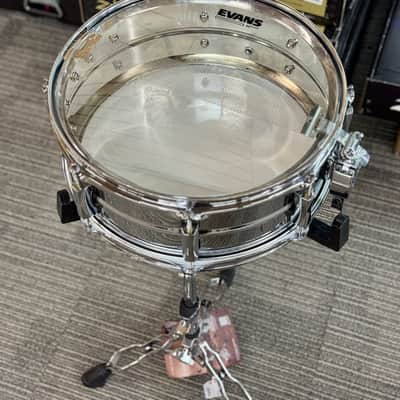 USED PEARL 14x5.5 SENSITONE STEEL SNARE DRUM image 5