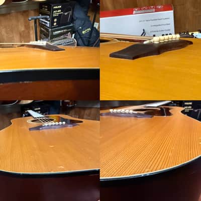 Guild D4-NT Dreadnought Acoustic Guitar -Westerly RI USA 1991 - Natural Satin- Bridge Re-glue w/Hard Case image 20
