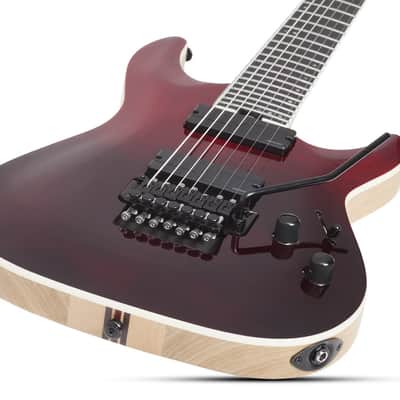 Schecter C-7 FR SLS Elite - Blood Burst (1374) image 5