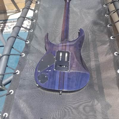 Ibanez SRGT 47 FM thru-neck spot model passive 24F 2003 - Translucent Purple image 3