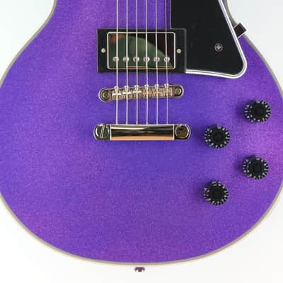 Epiphone Inspired by Gibson Les Paul Custom Amethyst Sparkle image 3