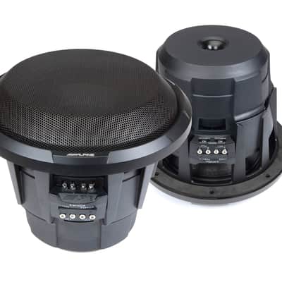 2 ALPINE X-W10D4 10" 900W RMS Subwoofers + Vented Sub Box Enclosure image 7