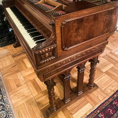 Chas M. Stieff Baltimore Grand Piano 5'4" Mahogany Unique image 1