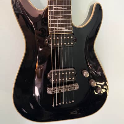 Schecter Blackjack C-7 2021 - Present - Gloss Black image 4