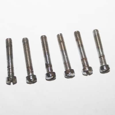 Vintage 1970's Gibson Patent Number Pickup Pole Pieces Chrome image 4