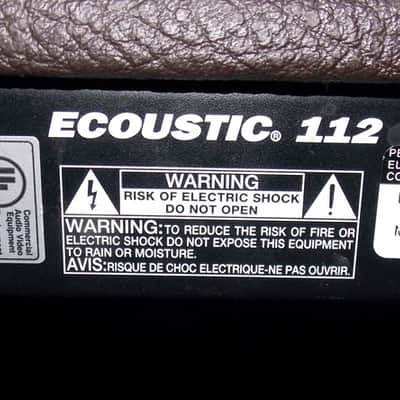Peavey Ecoustic 112 100-Watt 1x12" Acoustic Instrument Amplification System 1990s - Brown image 7