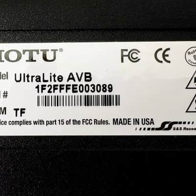 2 x MOTU UltraLite AVB: 18 x 18 USB / AVB audio interface, w/coupler & rack ears image 9