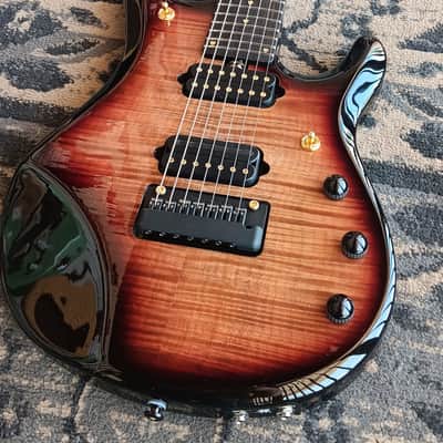 Ernie Ball Music Man John Petrucci Signature 20th Anniversary JP7 2021 - Honey Butter image 11