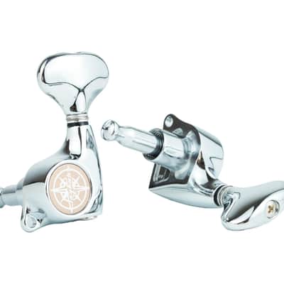 Guyker Guitar Machine Heads (3L + 3R) – 1:21 Sealed Tuning Key Pegs Tuners Set Replacement for ST TL SG Style Electric or Acoustic Guitars – Chrome image 4