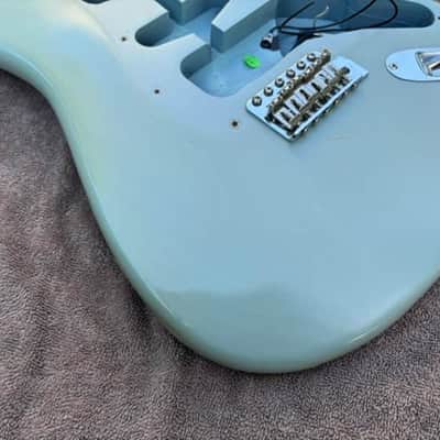 Fender USA Highway One American Strat body with bridge 2007 - Daphne Blue image 3