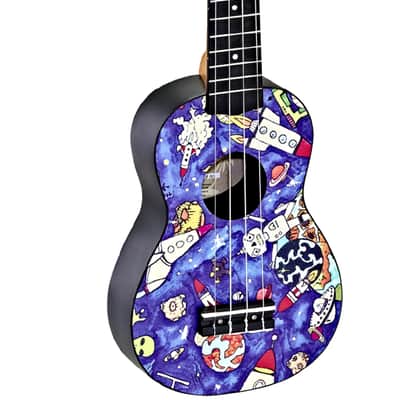 Ortega Keiki Designer Series Ukulele Soprano Spaceman K2-SP w/ Bag image 2